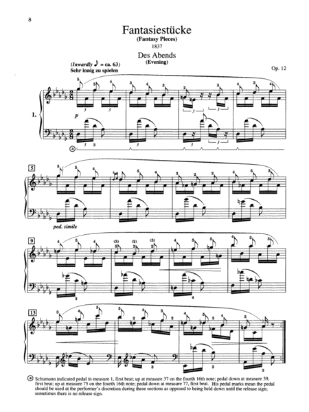 Schumann -- Fantasiestücke, Op. 12