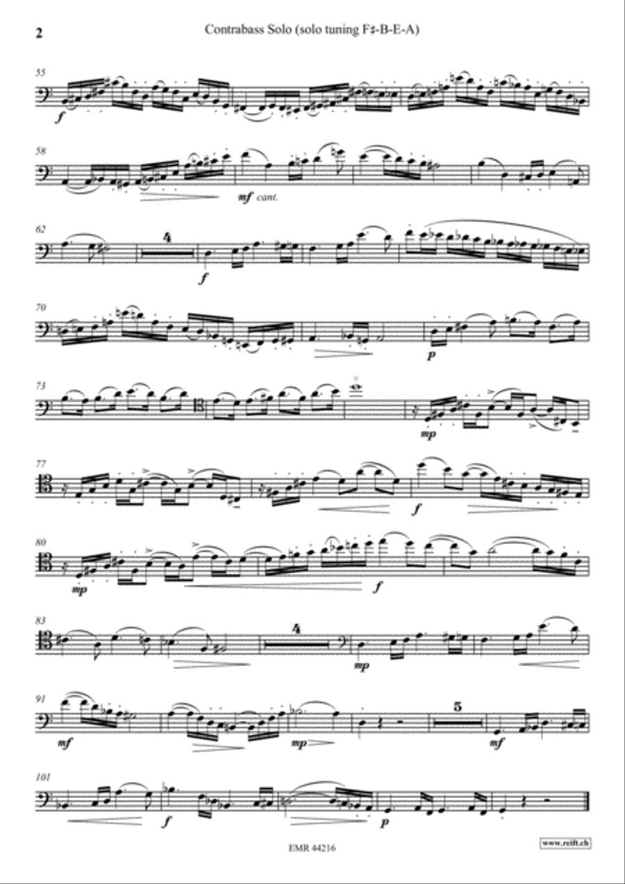 Concerto Lirico Double Bass scores gallery preview page 3