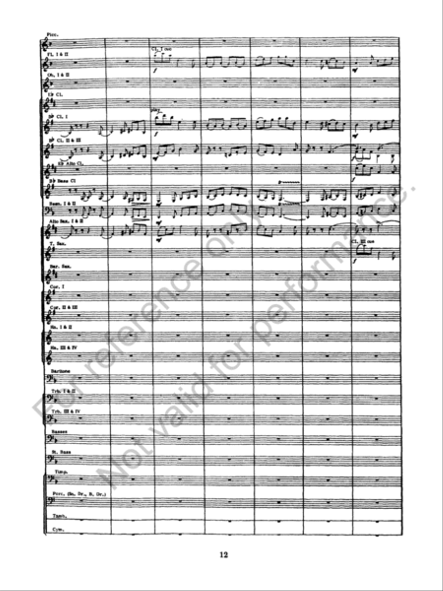 Incidental Suite Concert Band scores gallery preview page 13