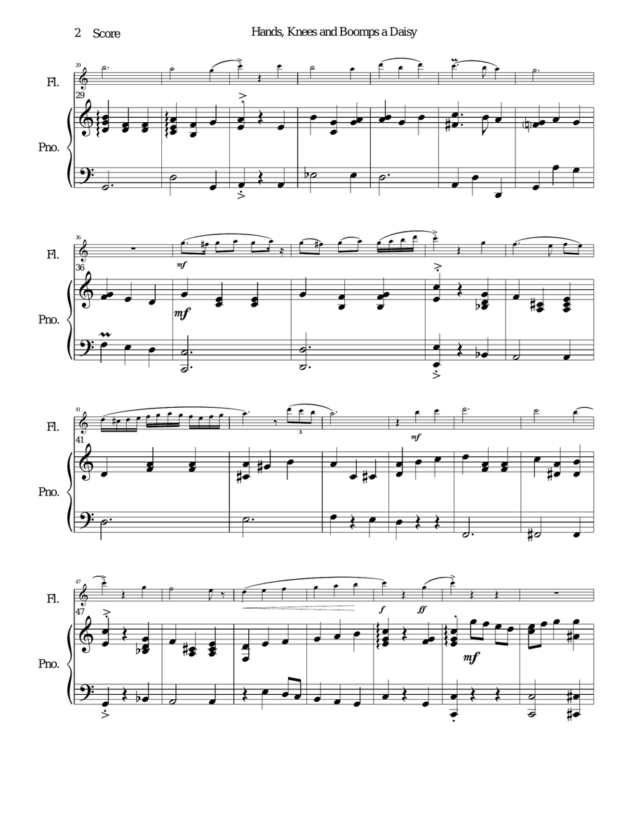 Boomps A Daisy Flute Solo scores gallery preview page 2