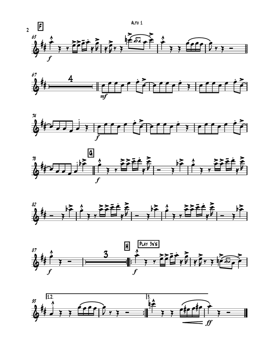 Melting Pot (Kool and the Gang) Jazz Ensemble scores gallery preview page 2