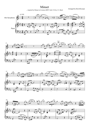 Minuet in G-minor, BWV Anh 115 (alto sax & piano)