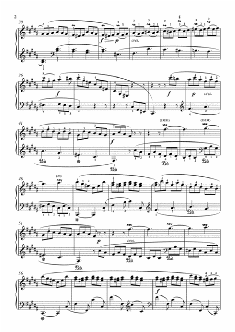 Scarlatti-Sonata in B-Major L.450 K.245(piano) Piano Solo scores gallery preview page 3