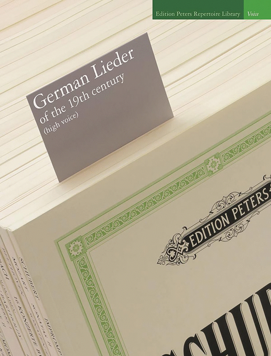 German Lieder of the 19th Century (High Voice) High Voice scores gallery preview page 1