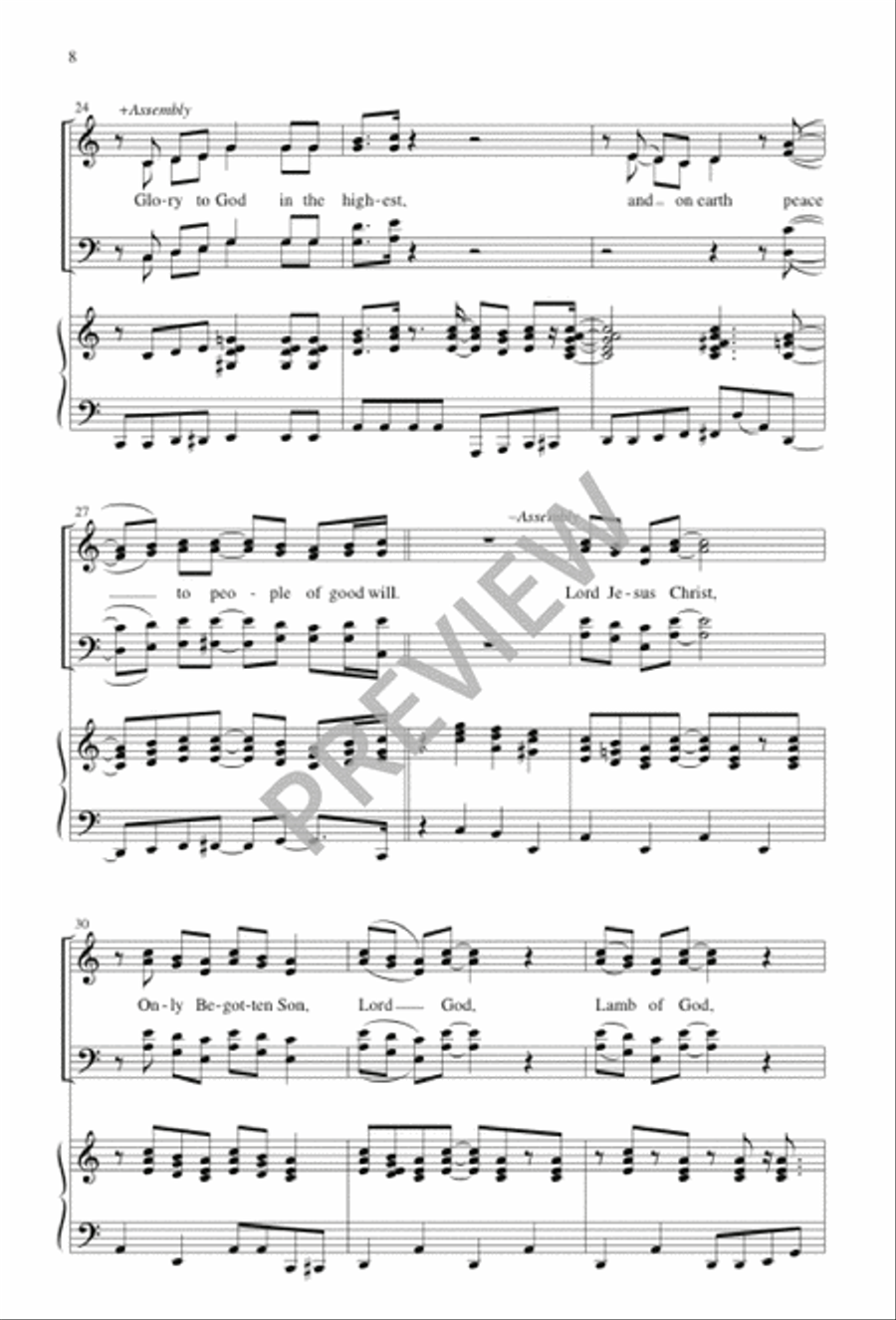 The Sound of My People - Choral / Accompaniment Edition 4-Part scores gallery preview page 10