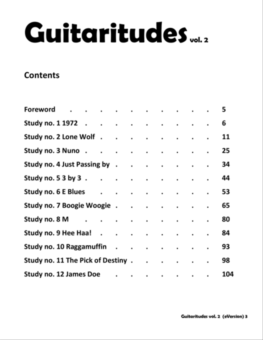 Guitaritudes vol.2 Guitar Method Guitar Tablature scores gallery preview page 4