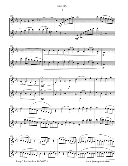 Beethoven: Duet WoO 26 for Alto & Bass Flute image number null