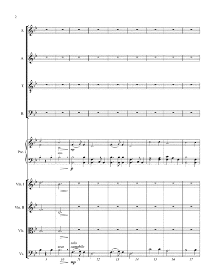 Silent Night 4-Part scores gallery preview page 4