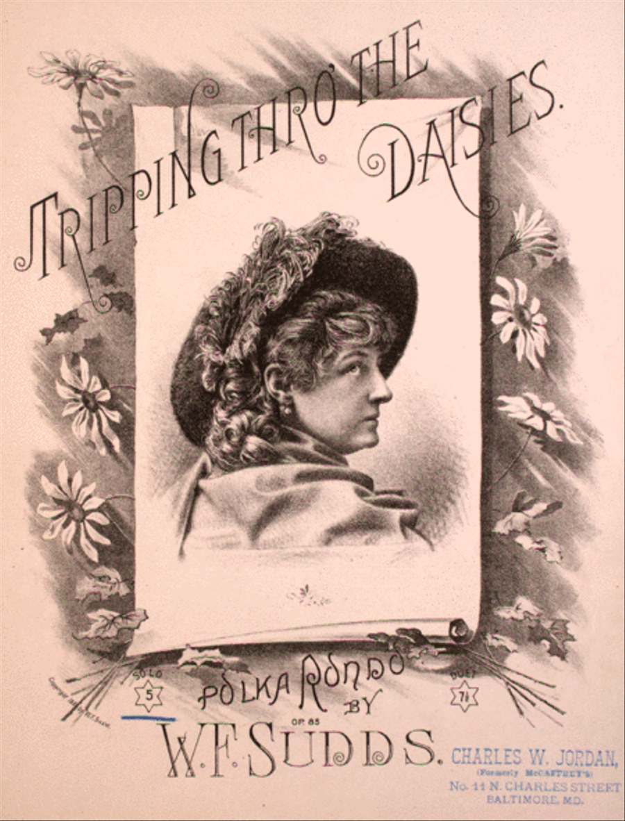 Tripping Thro' the Daisies. Polka Rondo Piano Solo scores gallery preview page 1