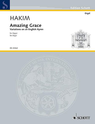 Book cover for Amazing Grace Variations On An English Hymn For Organ