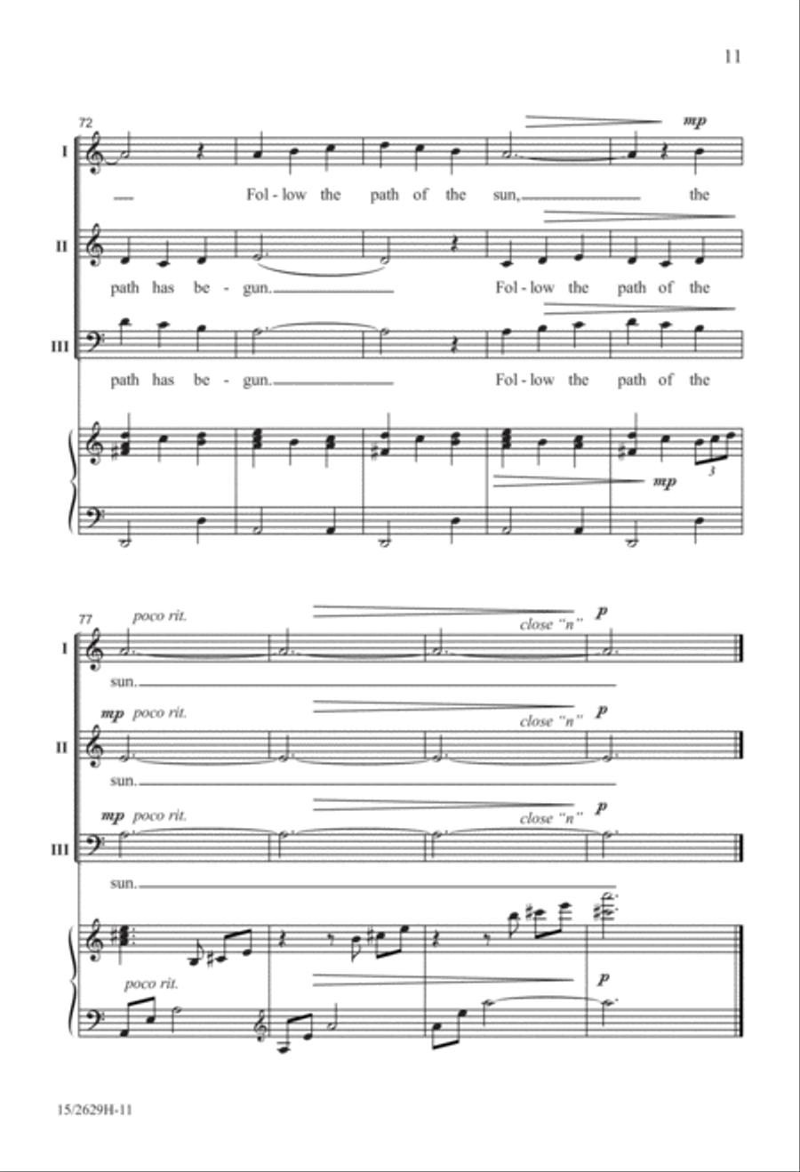 Winter Solstice 3-Part scores gallery preview page 11