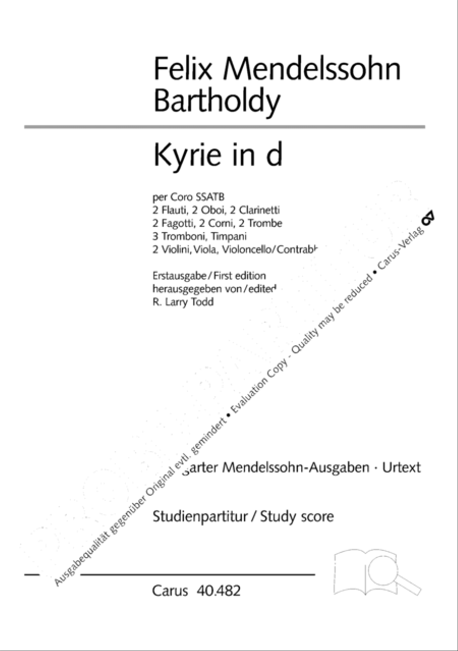 Kyrie in d + Herr Gott, dich loben wir Orchestra scores gallery preview page 4