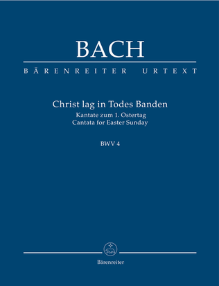 Book cover for Christ lay by death enshrouded, BWV 4