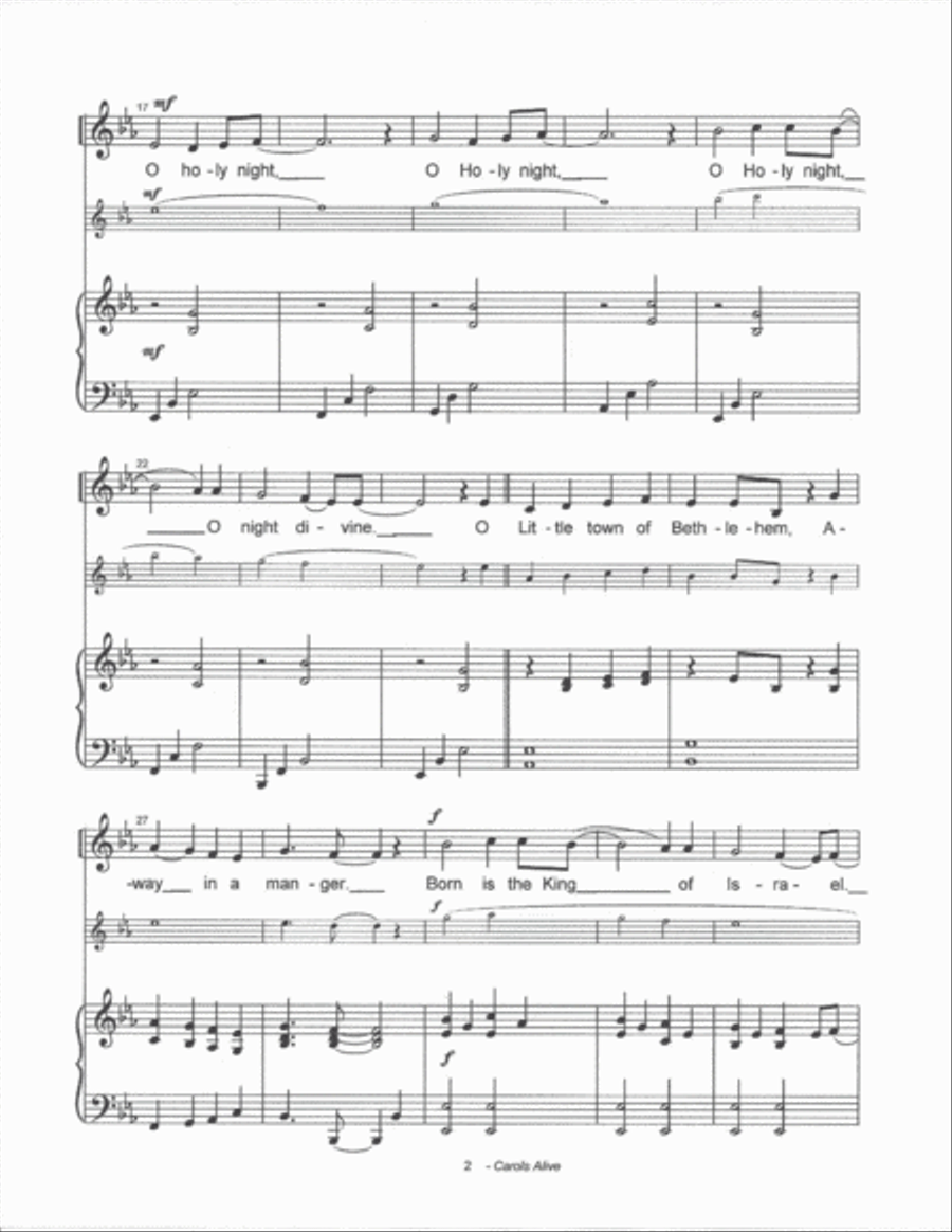 Carols Alive Carols Alive Choir scores gallery preview page 2