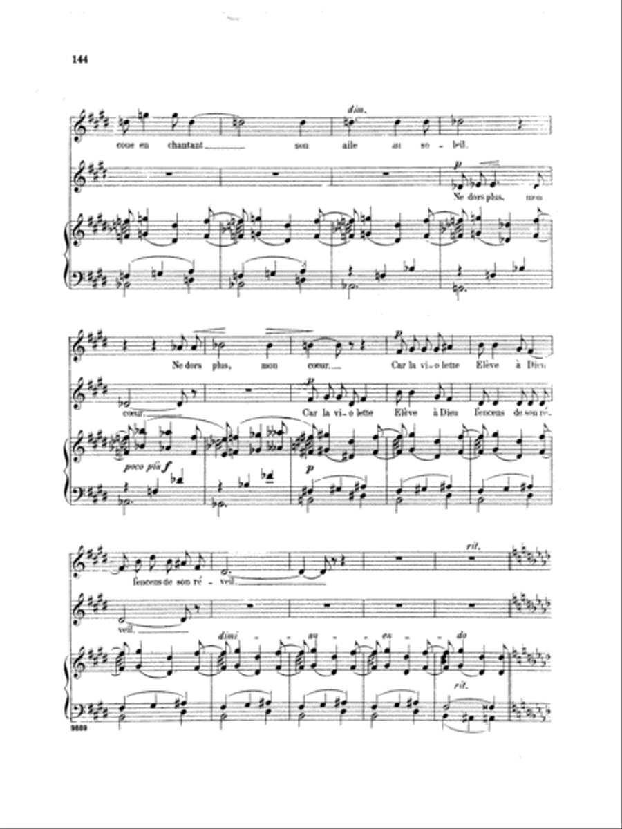 Chausson: Thirty-Three Songs (French) Voice scores gallery preview page 2