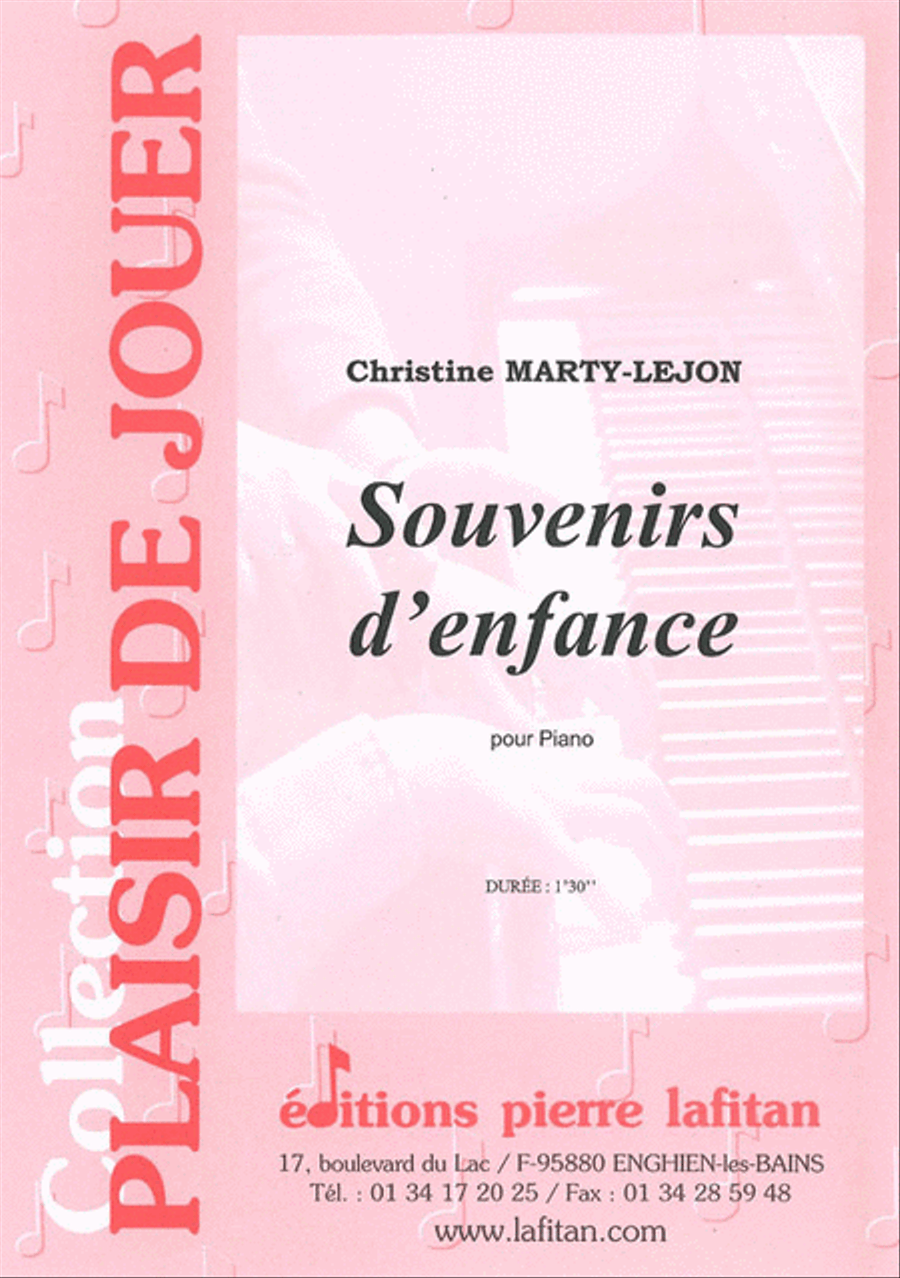 Souvenirs D'Enfance Souvenirs D'Enfance Piano Solo scores gallery preview page 1