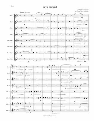 Lay a garland (or Tu es Petrus) for flute choir