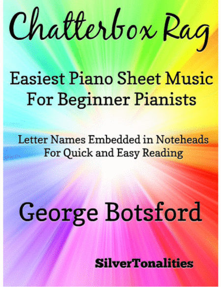 Chatterbox Rag Easiest Piano Sheet Music for Beginner Pianists