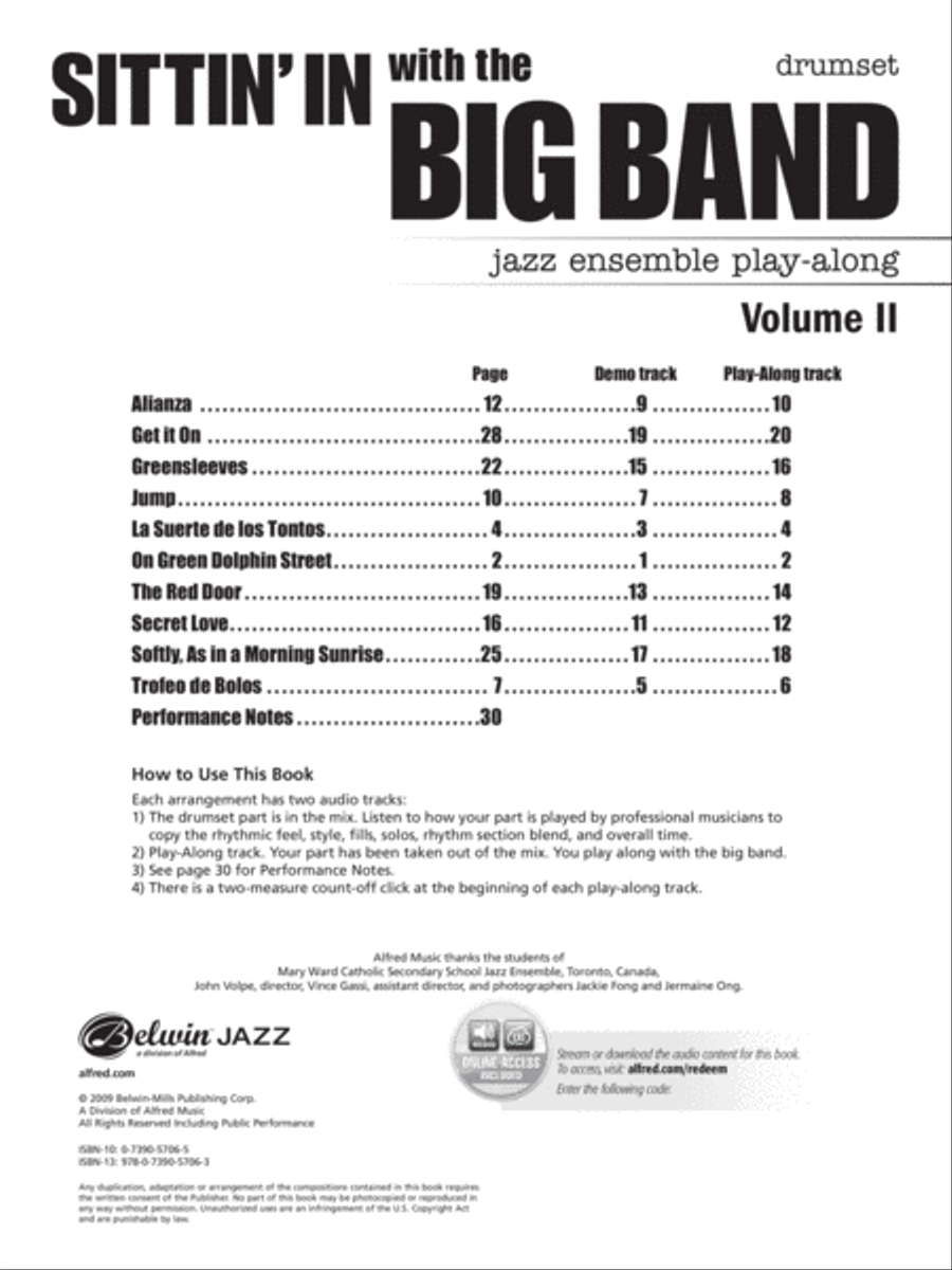 Sittin' In with the Big Band, Volume 2 Big Band scores gallery preview page 2
