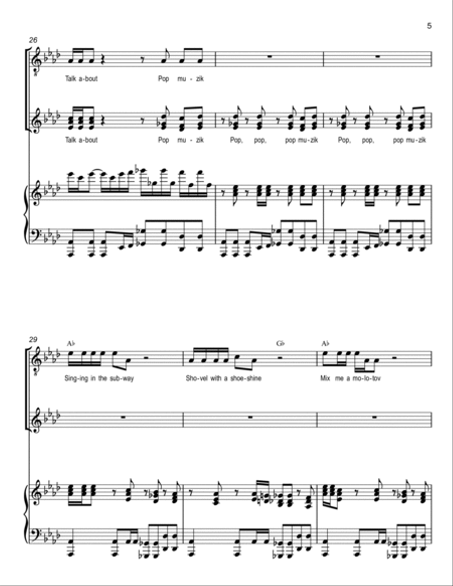 Pop Muzik Voice scores gallery preview page 5