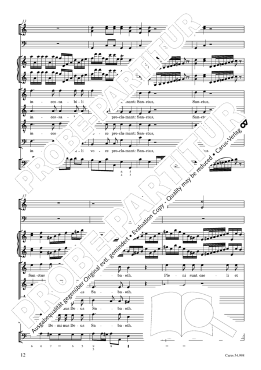 Te Deum in C 4-Part scores gallery preview page 13