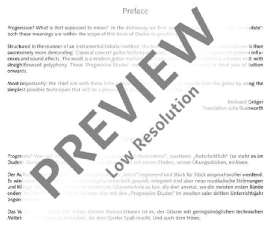 Progressive Etudes I Acoustic Guitar scores gallery preview page 3