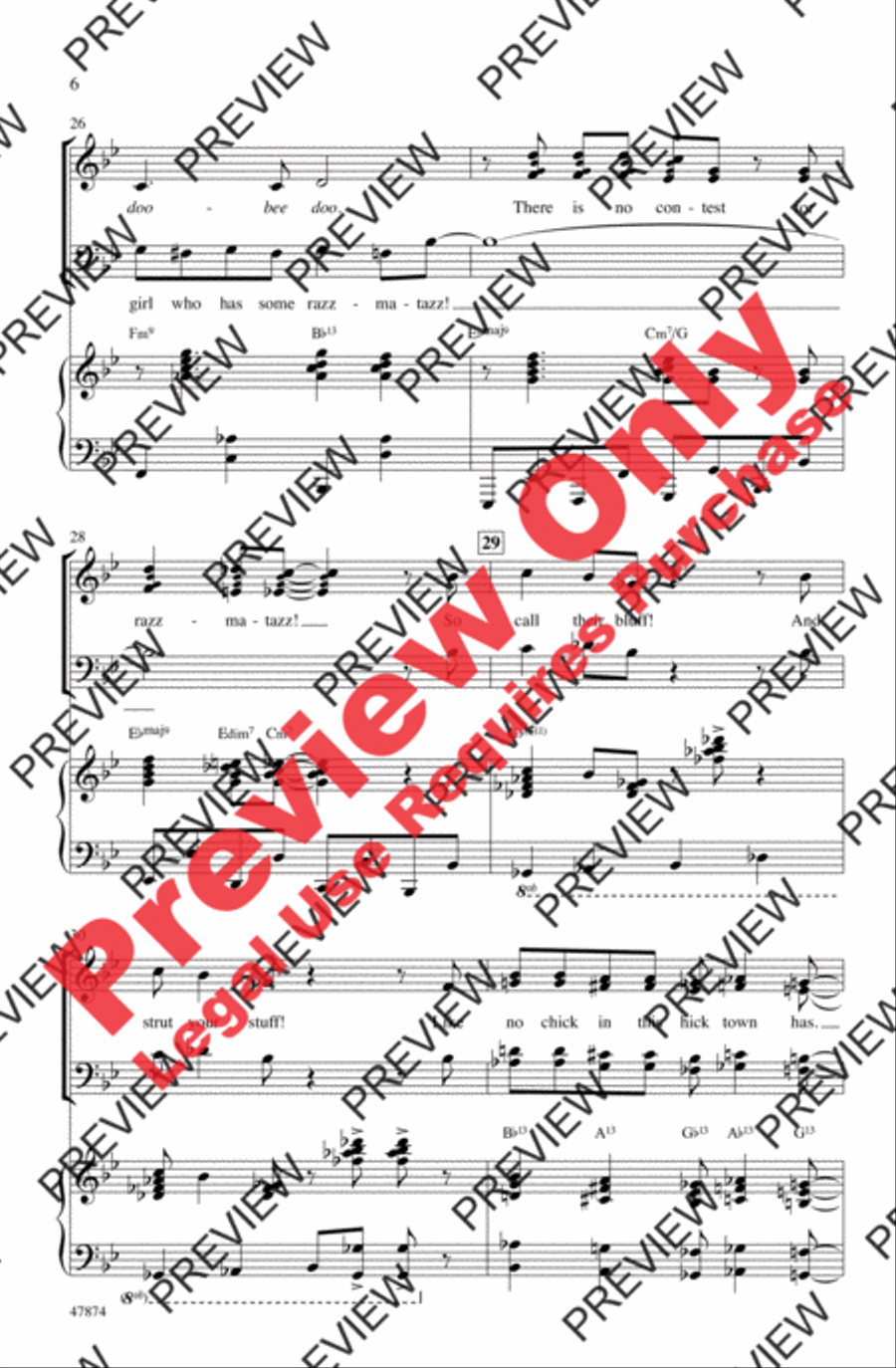 Zazz 4-Part scores gallery preview page 6