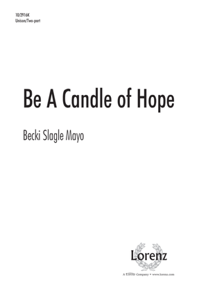 Book cover for Be A Candle of Hope
