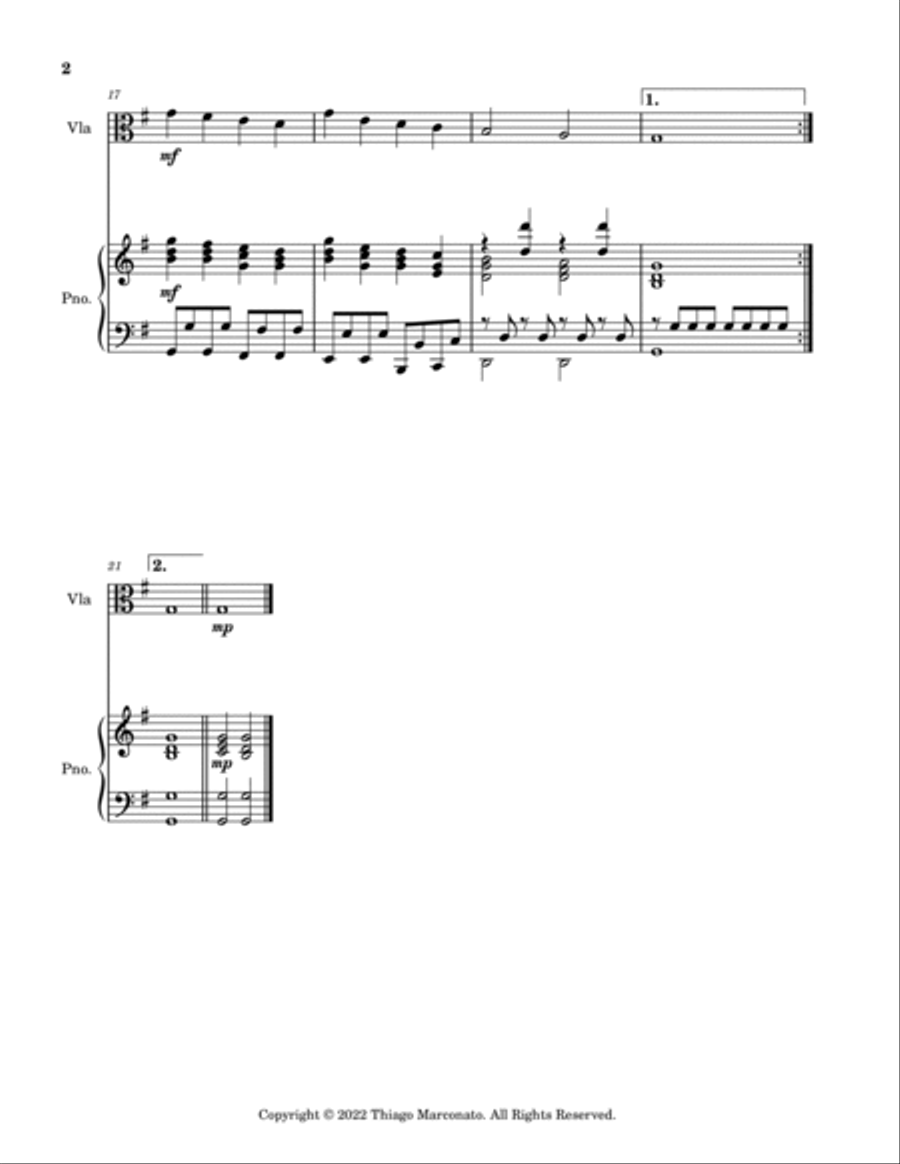 Oh, How Joyfully Oh, How Joyfully Viola scores gallery preview page 2
