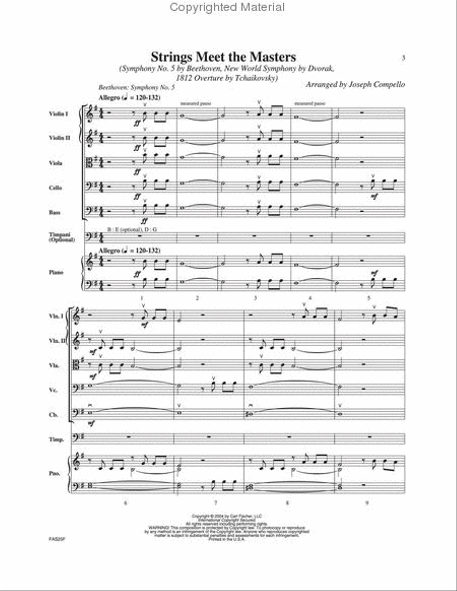 Strings Meet the Masters String Orchestra scores gallery preview page 2