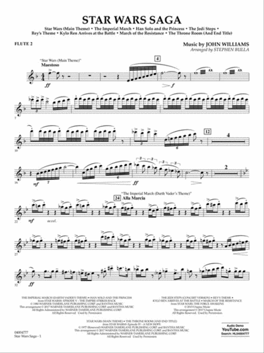Star Wars Saga Star Wars Saga Concert Band scores gallery preview page 5