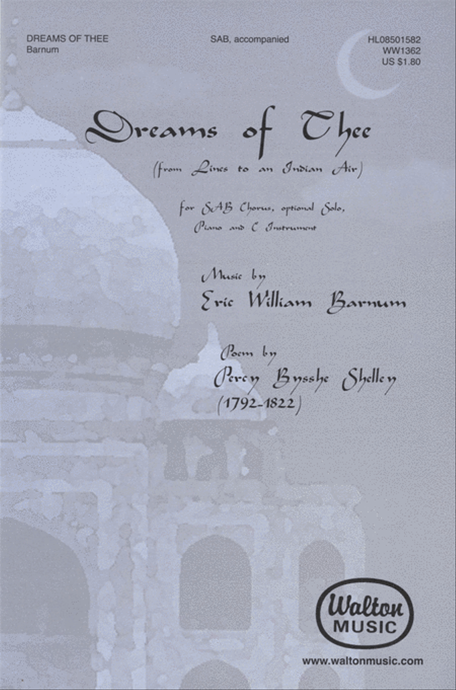 Dreams of Thee 3-Part scores gallery preview page 1