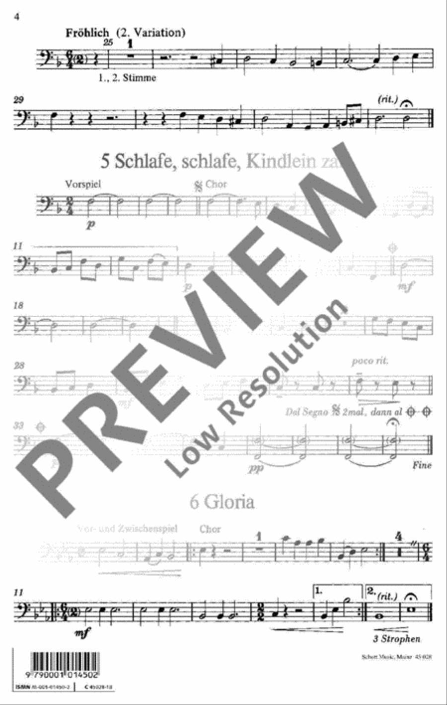 Mit freudigem Schall Choir scores gallery preview page 5