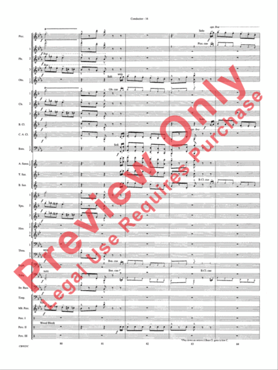 The Wizard of Oz Concert Band scores gallery preview page 19
