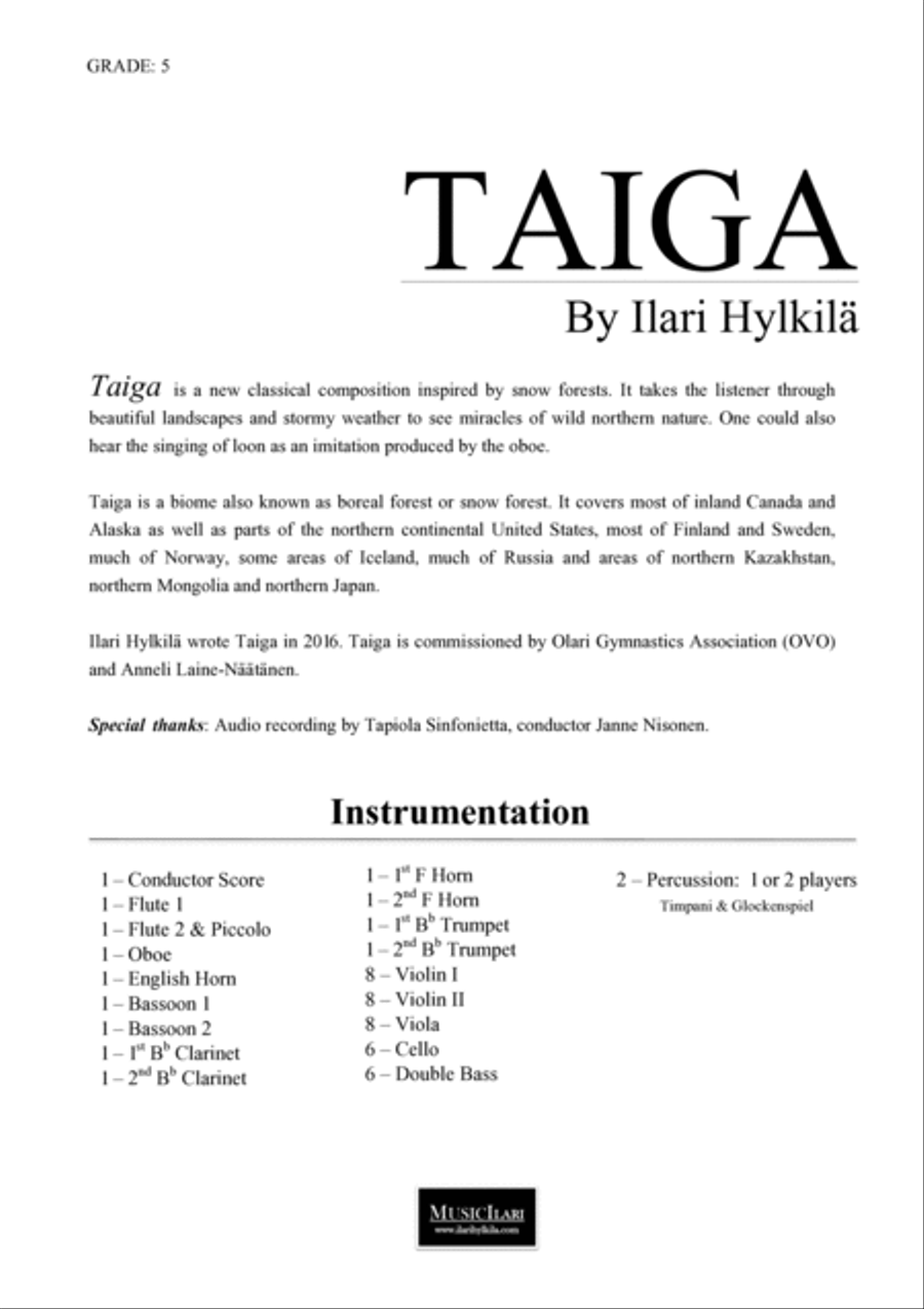 Taiga Full Orchestra scores gallery preview page 2