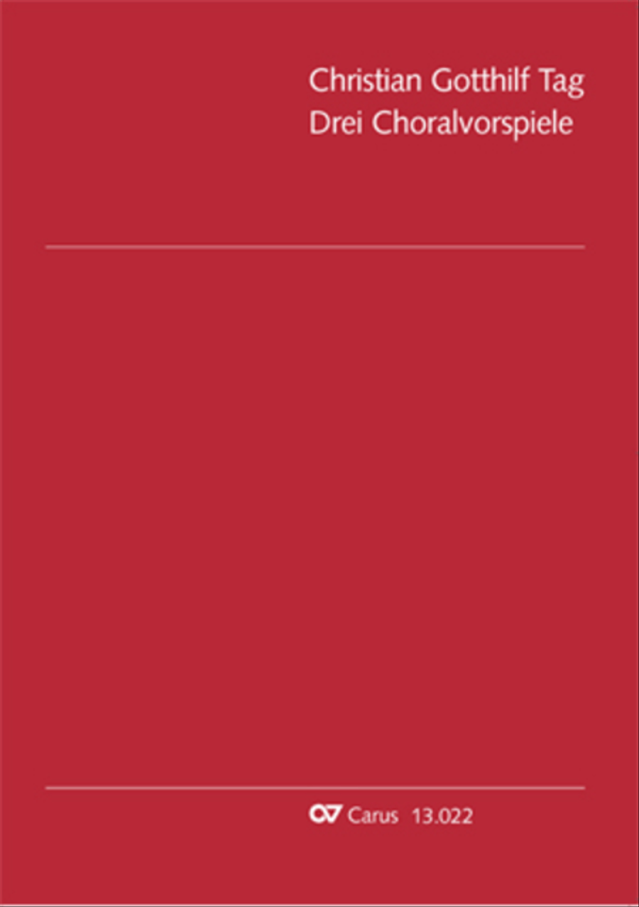 Tag: Three Chorale Preludes Score scores gallery preview page 1
