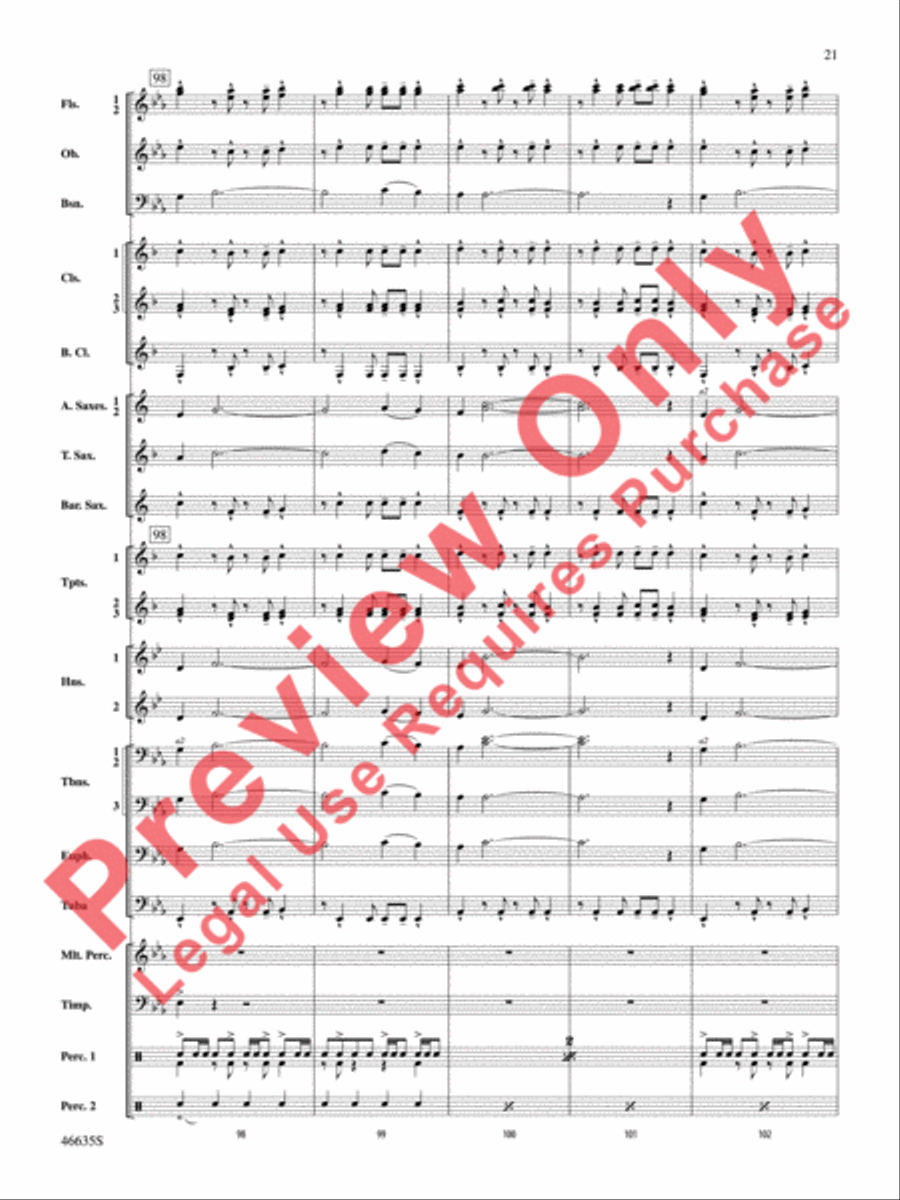 Best of the West! Concert Band scores gallery preview page 22