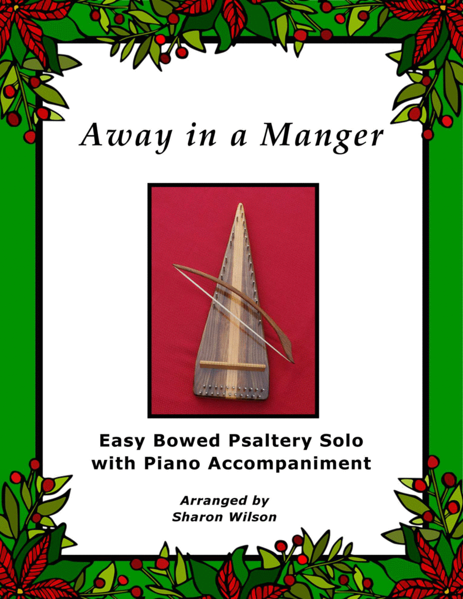 Away in a Manger (Easy Bowed Psaltery Solo with Piano Accompaniment) Zither scores gallery preview page 1