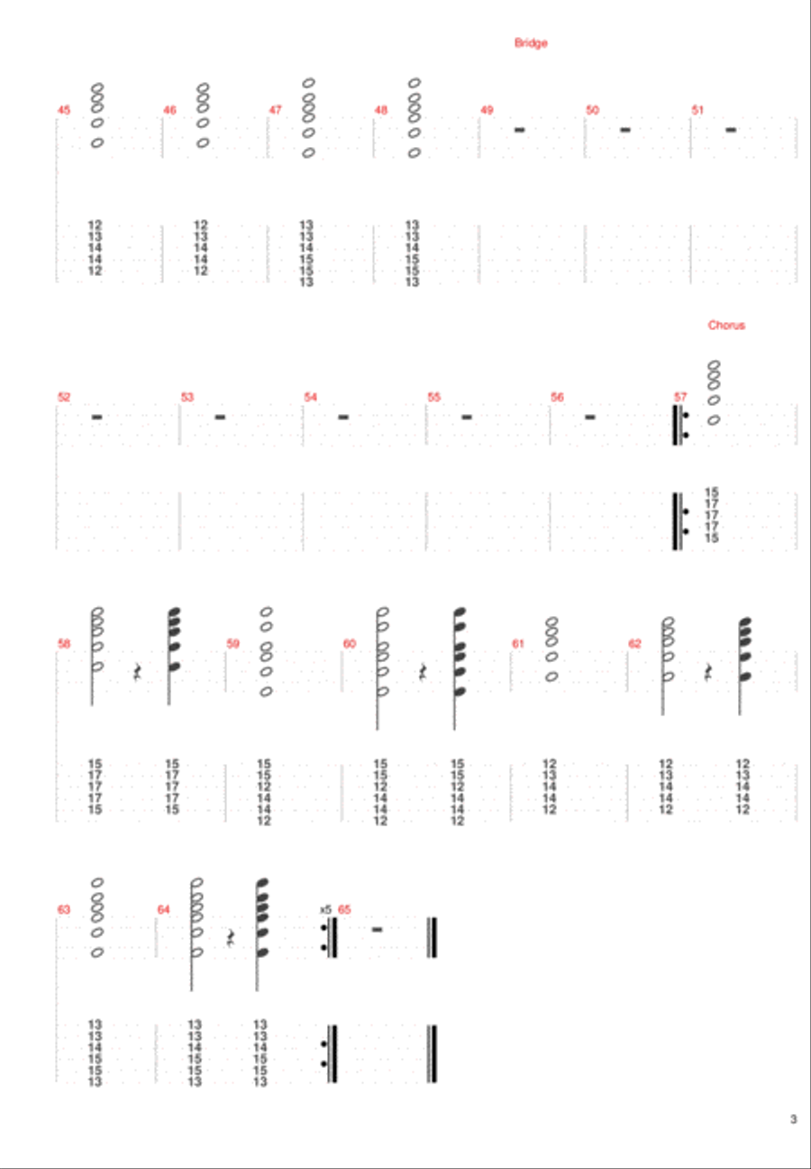 Secrets Electric Guitar scores gallery preview page 3
