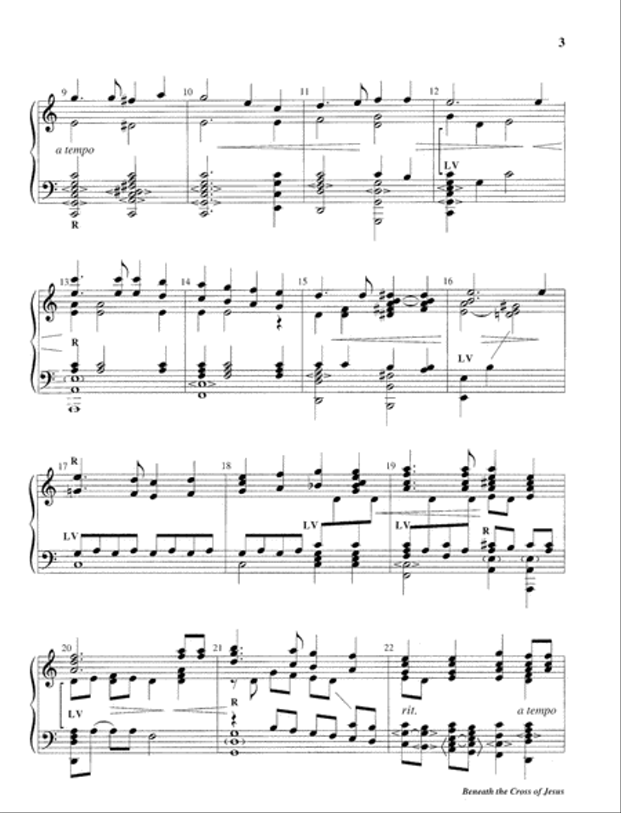 Beneath the Cross of Jesus 5-Octaves scores gallery preview page 3