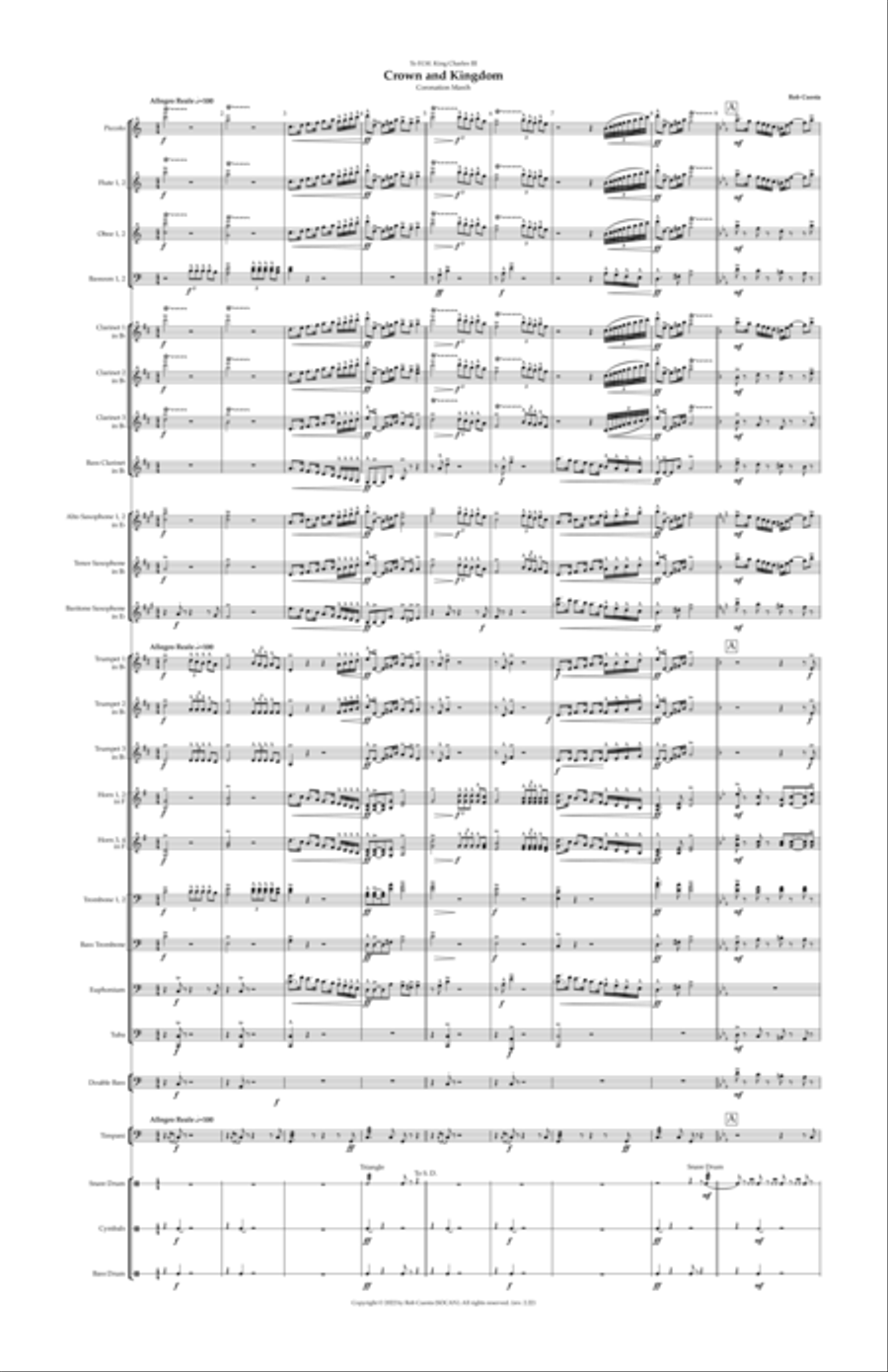 Coronation March: Crown and Kingdom Concert Band scores gallery preview page 2
