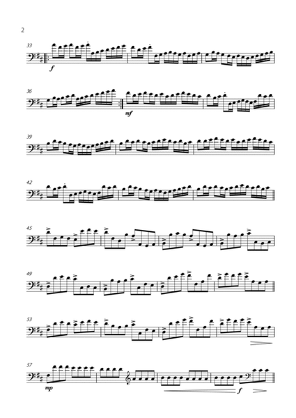 "Canon in D" by Pachelbel - Version for DOUBLE BASS SOLO. image number null