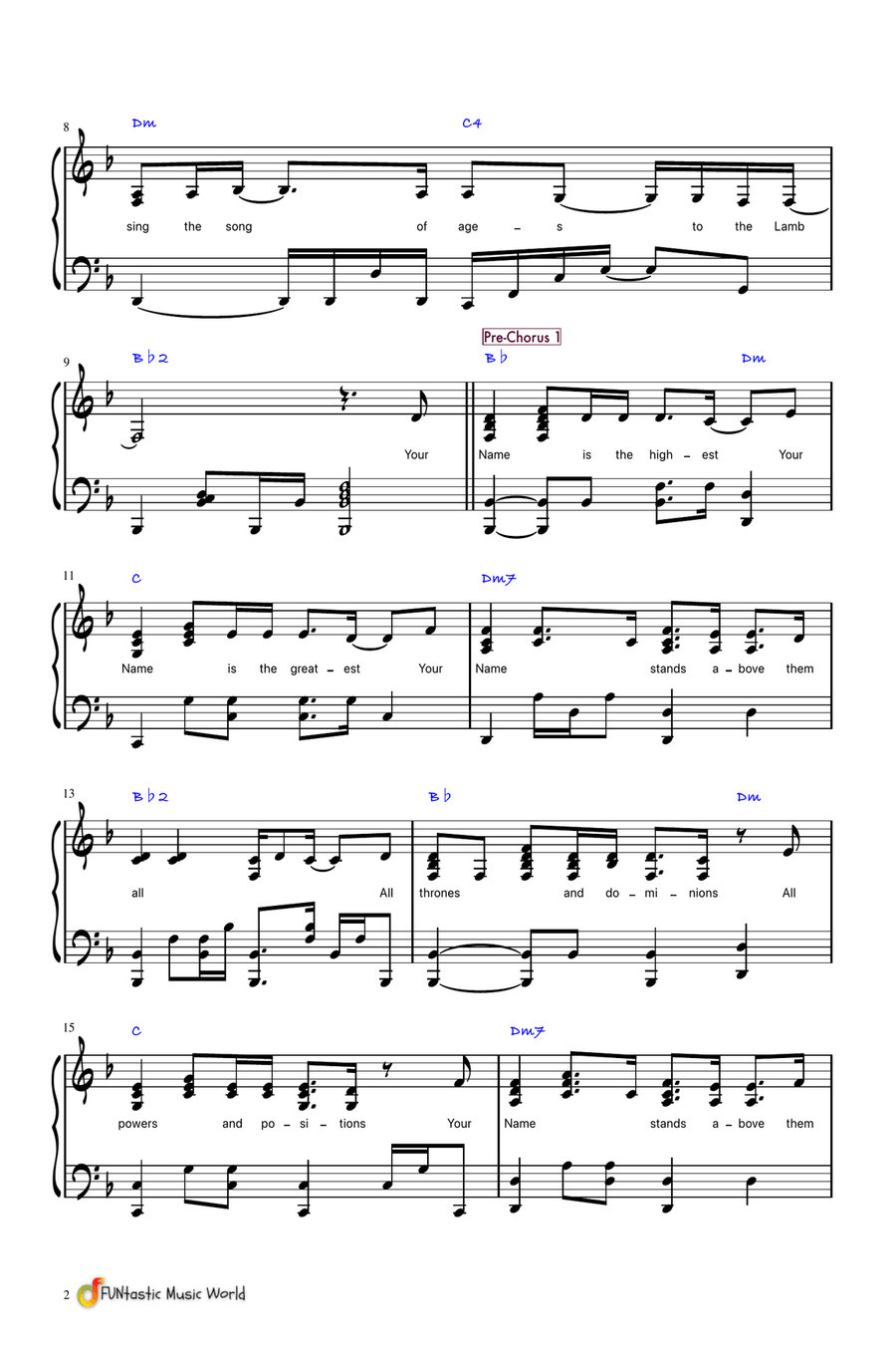 Holy Forever Piano Solo scores gallery preview page 3