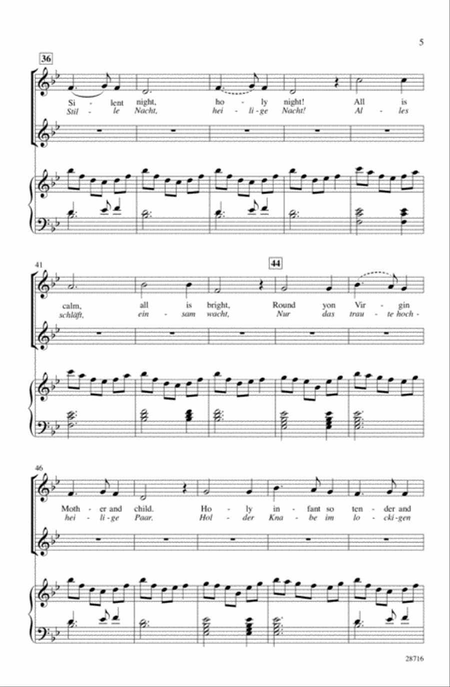 Lullaby on a Silent Night 2-Part scores gallery preview page 4