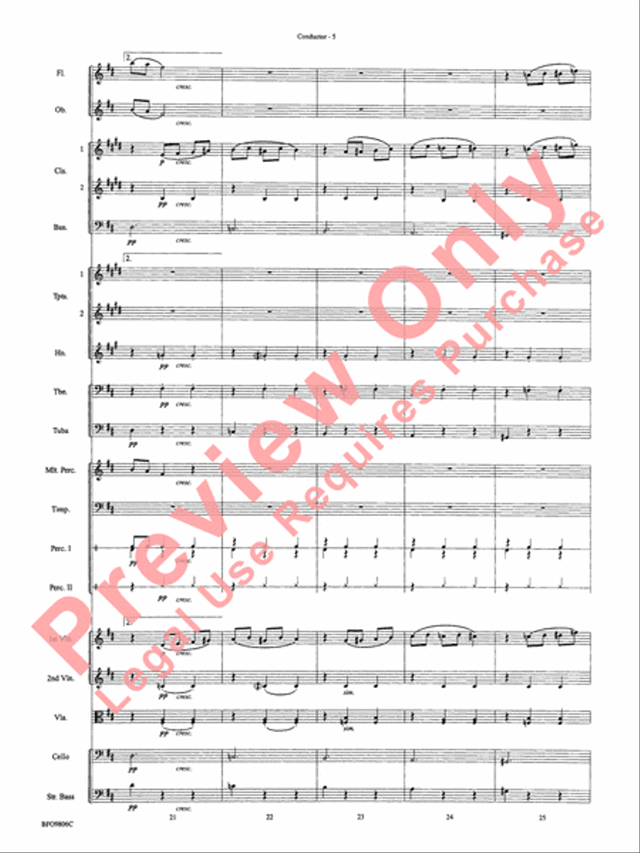 Waltz of the Flowers (from The Nutcracker Suite) Full Orchestra scores gallery preview page 8
