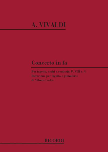Concerto per Fagotto, Archi e BC in Fa Rv 485