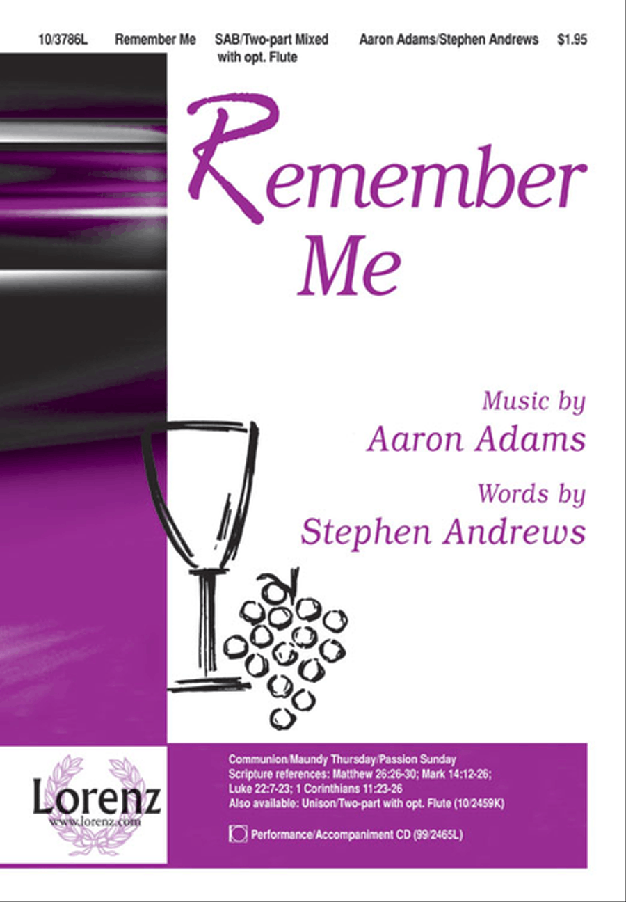 Remember Me 3-Part scores gallery preview page 1