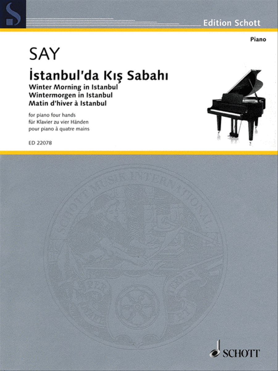 Winter Morning in Istanbul, Op. 51b 1 Piano, 4-Hands scores gallery preview page 1
