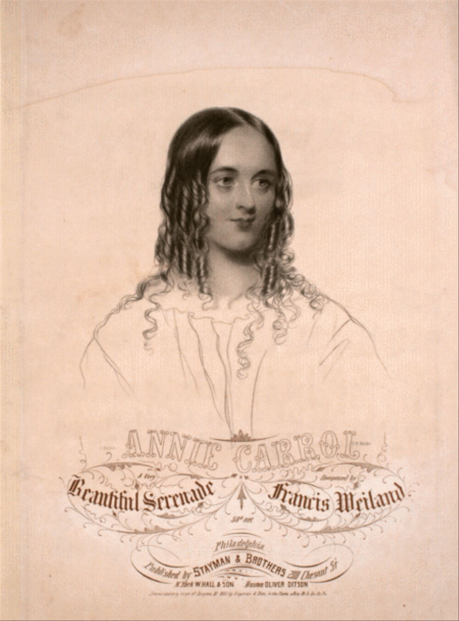Annie Carrol. A Very Beautiful Serenade Voice scores gallery preview page 1