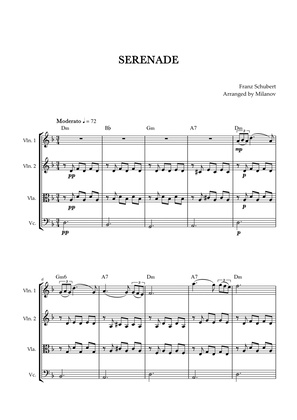 Serenade | Schubert | String Quartet | Chords